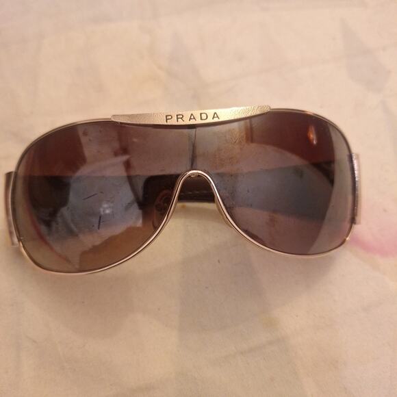 Prada oversized sunglasses with brown gradient lenses FKR230 C1 68 17-112 Nocase - Picture 1 of 5
